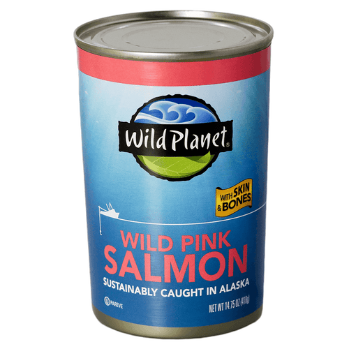 Wild Pink Salmon with Skin & Bones